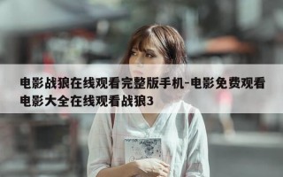 电影战狼在线观看完整版手机-电影免费观看电影大全在线观看战狼3