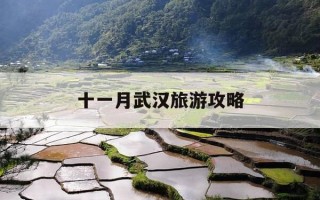 十一月武汉旅游攻略-十一月份去武汉有什么玩