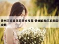 贵州三日自驾游景点推荐-贵州自助三日旅游攻略