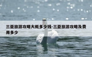 三亚旅游攻略大概多少钱-三亚旅游攻略及费用多少
