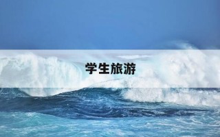 学生旅游-学生旅游可以买学生票吗