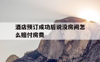 酒店预订成功后说没房间怎么赔付房费-预订好的酒店说没房怎么办