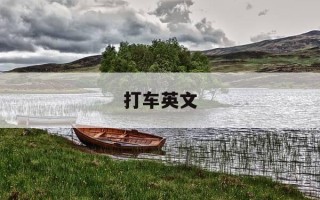 打车英文-打车英文cab