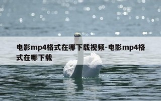 电影mp4格式在哪下载视频-电影mp4格式在哪下载