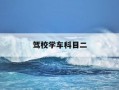 驾校学车科目二-驾校学车科目二教学顺序