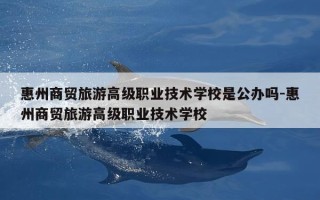 惠州商贸旅游高级职业技术学校是公办吗-惠州商贸旅游高级职业技术学校