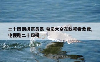 二十四到拐演员表-电影大全在线观看免费,电视剧二十四拐