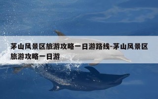 茅山风景区旅游攻略一日游路线-茅山风景区旅游攻略一日游