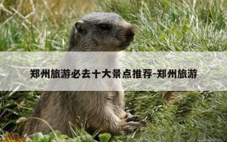 郑州旅游必去十大景点推荐-郑州旅游