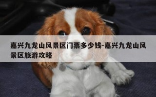 嘉兴九龙山风景区门票多少钱-嘉兴九龙山风景区旅游攻略