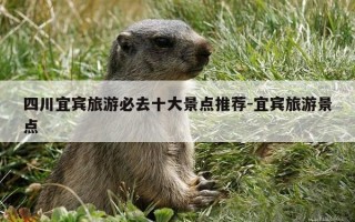 四川宜宾旅游必去十大景点推荐-宜宾旅游景点
