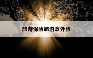 旅游保险旅游意外险-旅游保险旅游意外险怎么理赔