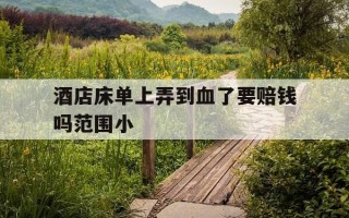 酒店床单上弄到血了要赔钱吗范围小-