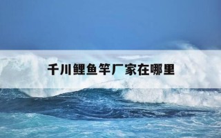 千川鲤鱼竿厂家在哪里-千川鲤鱼竿价格是多少钱一个