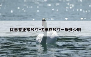 优惠卷正常尺寸-优惠券尺寸一般多少啊