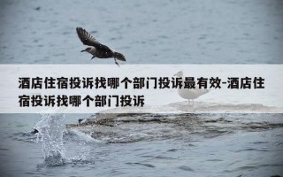 酒店住宿投诉找哪个部门投诉最有效-酒店住宿投诉找哪个部门投诉