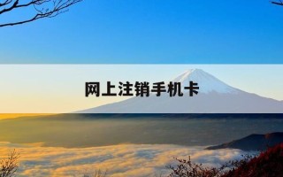 网上注销手机卡-电信如何网上注销手机卡