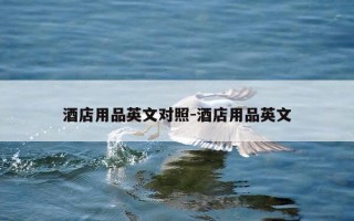 酒店用品英文对照-酒店用品英文