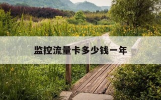 监控流量卡多少钱一年-监控流量卡贵吗