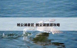 班公湖景区-班公湖旅游攻略