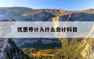 优惠券计入什么会计科目-优惠券会计分录怎么做