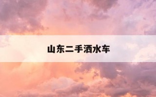 山东二手洒水车-二手洒水车8到10吨的价格