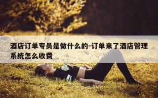 酒店订单专员是做什么的-订单来了酒店管理系统怎么收费