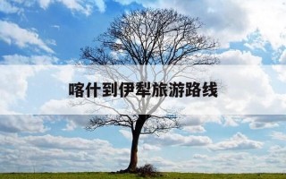 喀什到伊犁旅游路线-喀什到伊犁有多少公里