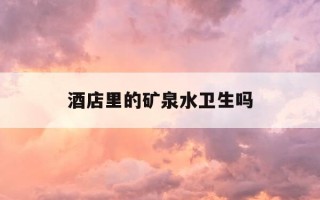 酒店里的矿泉水卫生吗-酒店的矿泉水安全吗