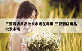 三亚酒店用品批发市场在哪里-三亚酒店用品批发市场