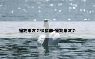 途观车友会微信群-途观车友会