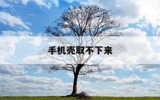 手机壳取不下来-手机外壳怎么拆下来