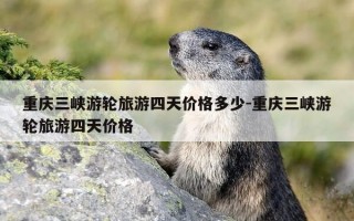 重庆三峡游轮旅游四天价格多少-重庆三峡游轮旅游四天价格