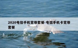 2020电信手机宽带套餐-电信手机卡宽带套餐