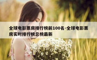 全球电影票房排行榜前100名-全球电影票房实时排行榜总榜最新