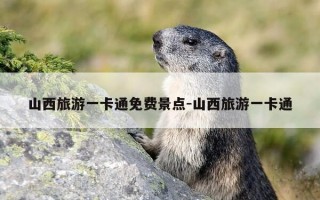 山西旅游一卡通免费景点-山西旅游一卡通