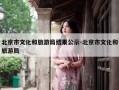北京市文化和旅游局结果公示-北京市文化和旅游局