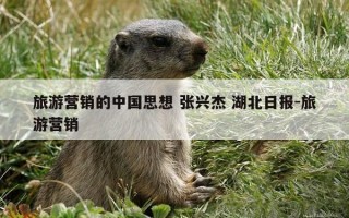 旅游营销的中国思想 张兴杰 湖北日报-旅游营销
