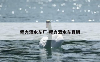 程力洒水车厂-程力洒水车直销
