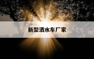 新型洒水车厂家-新型洒水车厂家排名