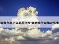 西安市翠华山旅游攻略-西安翠华山旅游攻略