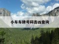 小车车牌号码吉凶查询-测车牌号吉凶免费
