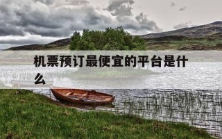 机票预订最便宜的平台是什么-预订机票最便宜的网站