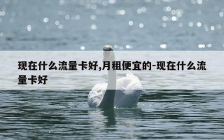 现在什么流量卡好,月租便宜的-现在什么流量卡好