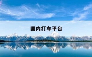 国内打车平台-各大打车平台