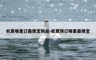 机票哪里订最便宜网站-机票预订哪里最便宜