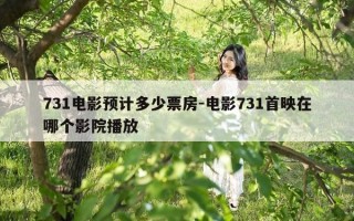 731电影预计多少票房-电影731首映在哪个影院播放