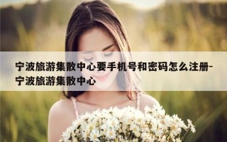 宁波旅游集散中心要手机号和密码怎么注册-宁波旅游集散中心