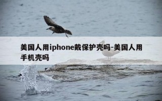 美国人用iphone戴保护壳吗-美国人用手机壳吗