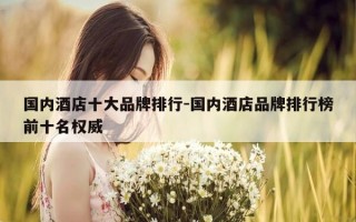 国内酒店十大品牌排行-国内酒店品牌排行榜前十名权威